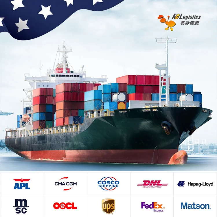 Доставка от двери до LCL FCL DDP сервис морские перевозки агент Китай в США Великобритания CA Европа
