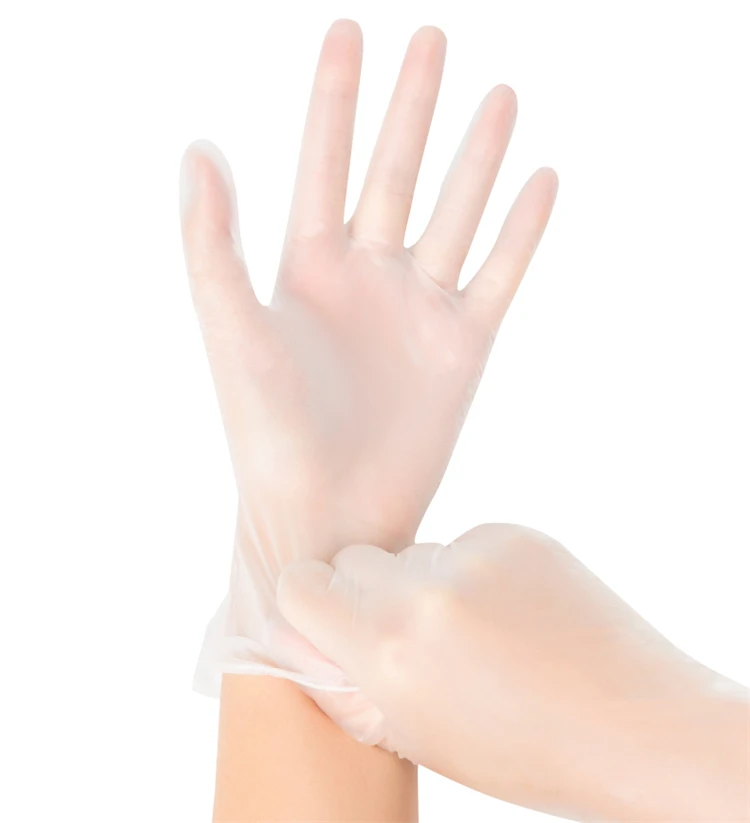 Medical Vinyl Examination Gloves Powder Free Food