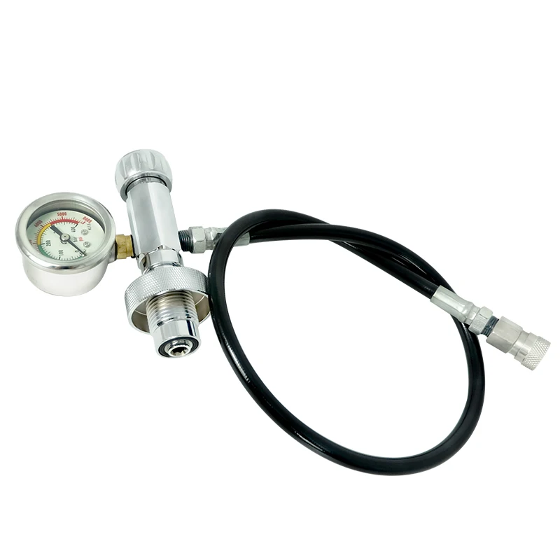 Directly see the pressure value when inflating universal scuba adapter Swimming accessories