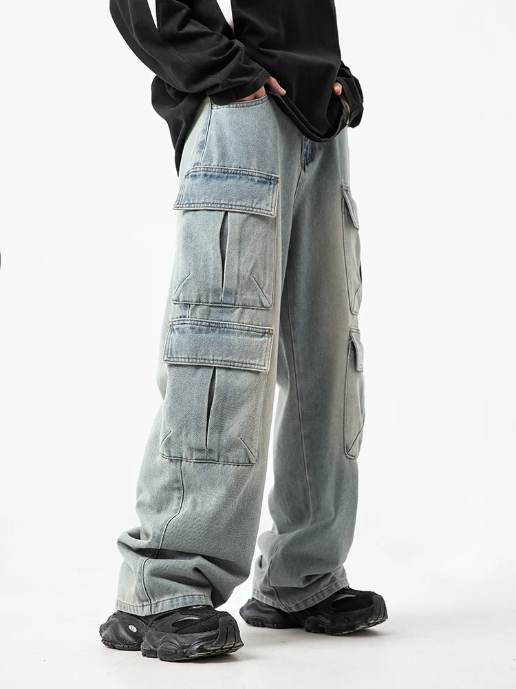 Мужские джинсовые брюки-спрей