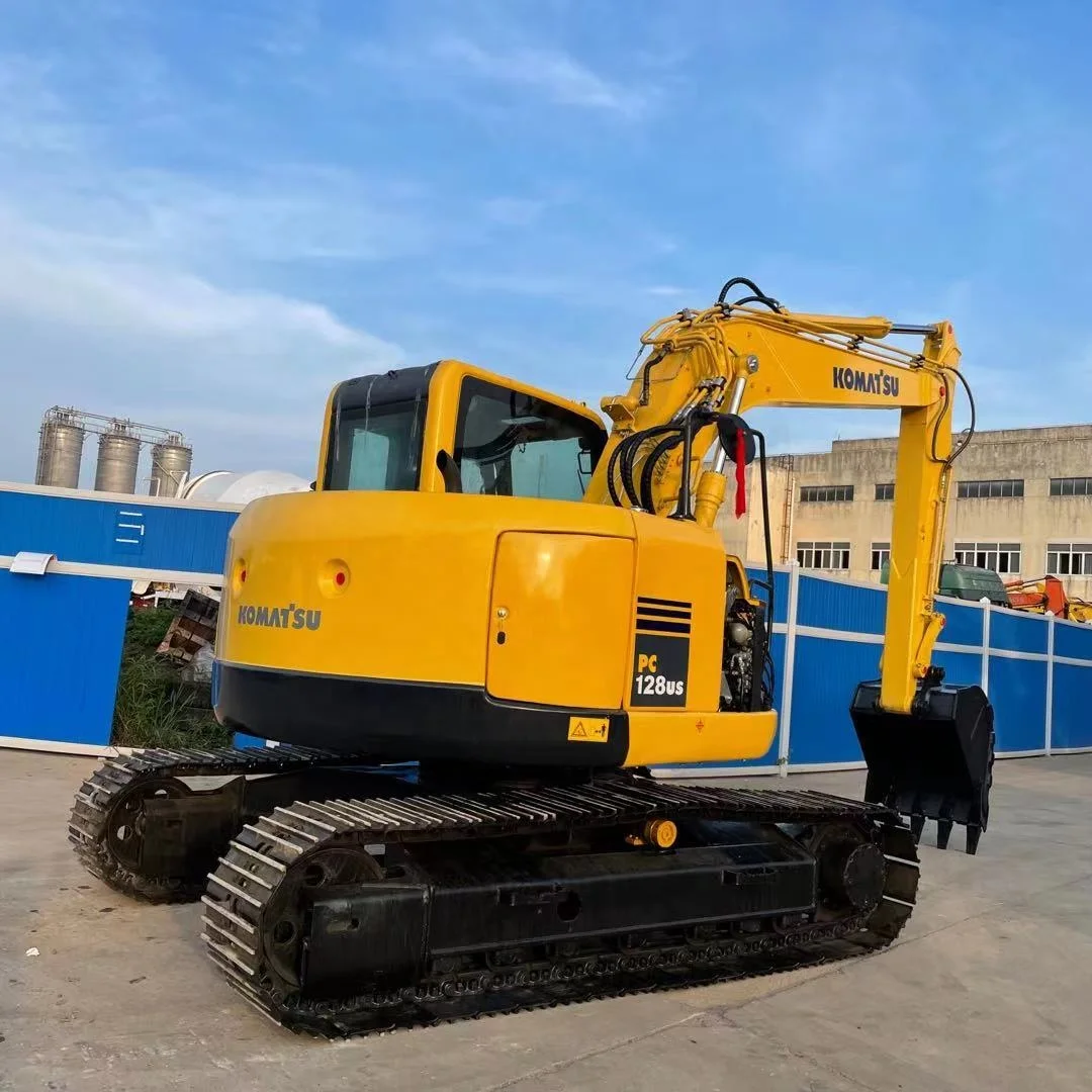 original 12ton japan made excavator machine used komatsu pc128us pc138us in shanghai yard