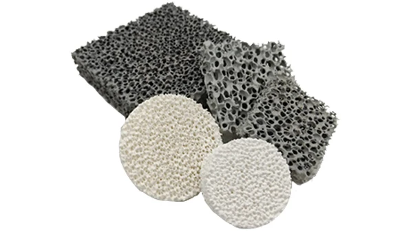 High Porosity Sic Silicon Carbide Ceramic Foam Filter Foundry Casting Ceramic Filter For Molten Metal