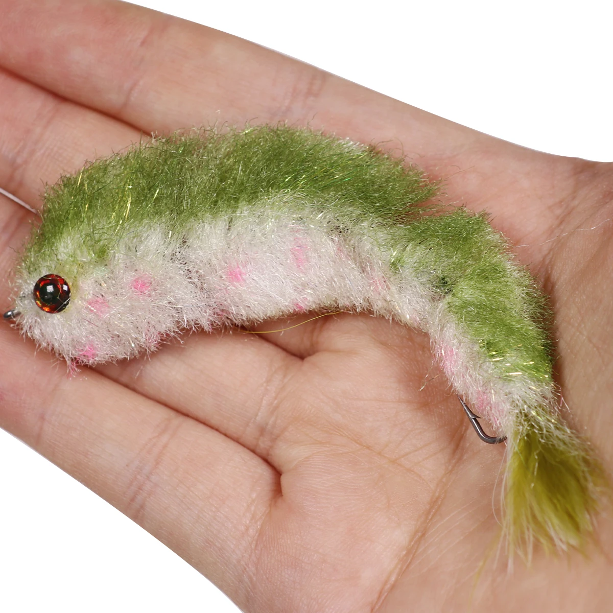 Finesse Changer Articulated Fish Spine Fly Trout Streamer Fishing Fly Lures Double Hook Saltwater Fishing Game Changer