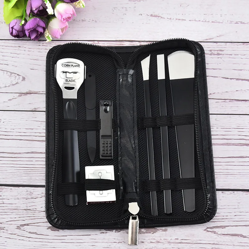 
Manufacturer wholesale portable travel manicure pedicure set private label nail tools high quality nail clipper cutter 