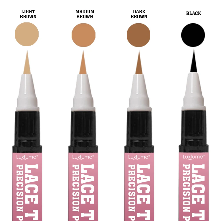 3ml 4 Colors Available Touch Up Paint Pen Private Label Closures Frontal Lace Tint Pen