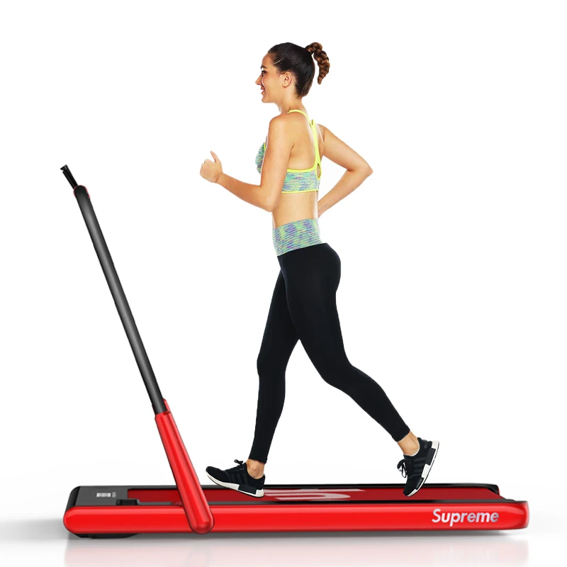 
 Высокопрочная беговая дорожка EQI Supreme с широкой амортизирующей подножкой, большой ЖК-панель и кнопки быстрого доступа  