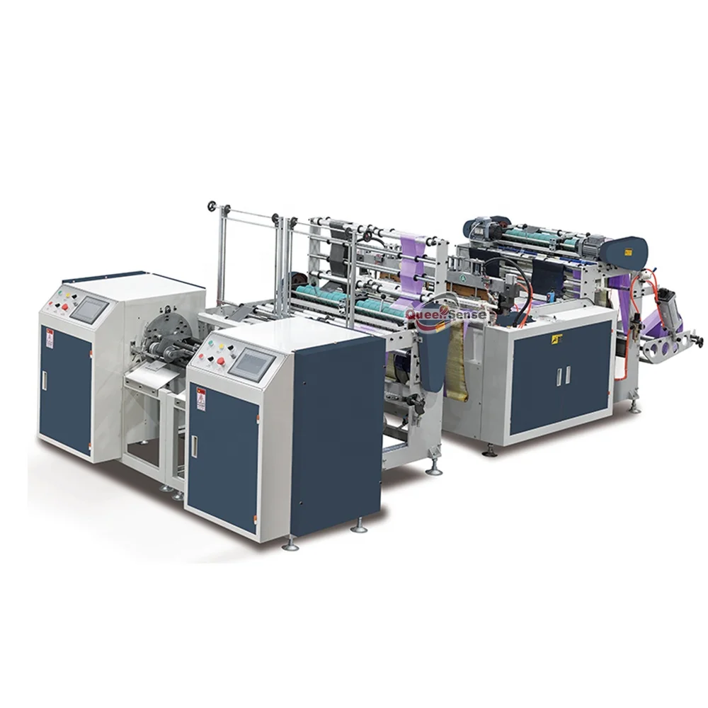 DBZ-B500 Automatic double lines rolling bag making machine for coreless garbage bag cutting machine