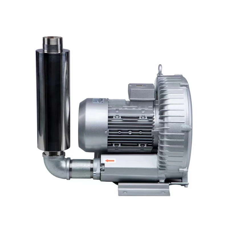 Custom Made High Quality Side Channel Ring Blower Accessories Noise Reduce Vacuum Air Pump Muffler