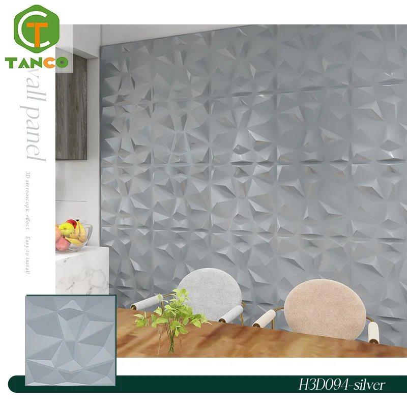 Modern pattern 3d wall panels interior home decorative pvc square wall panel 3d