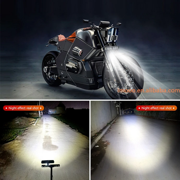 Factory Price 2pcs Motorcycle Headlight SpotLights DRL Flash 6LED High Brightness Lamp Electric Vehicle Autocycle Modified Bulbs