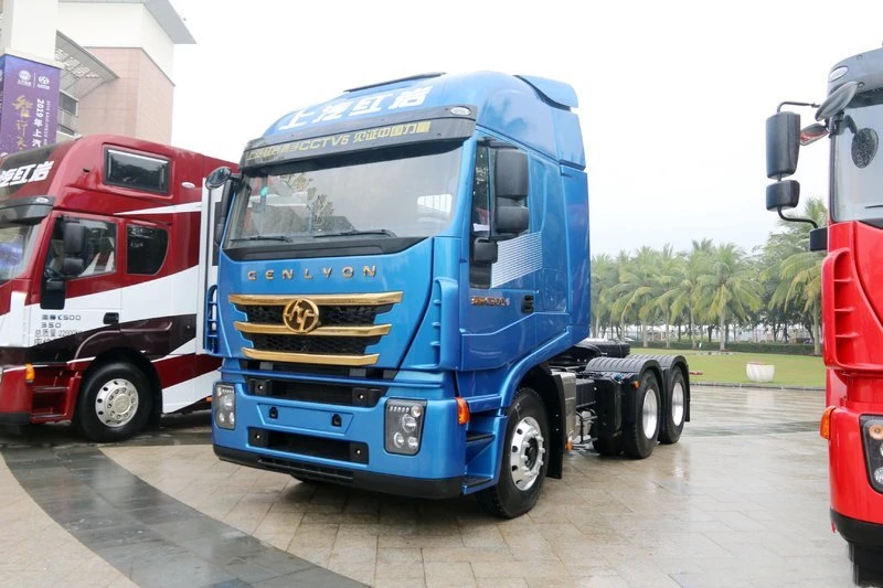  Китайское Превосходное качество IVEC 6x4 400hp б/у тракторный грузовик на