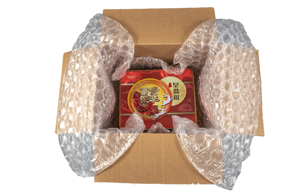 Wholesale Transport E-commerce Packaging Waterproofing Air Cushion Gourd Film PO Aerator Bubble Air Wrap Protective Film