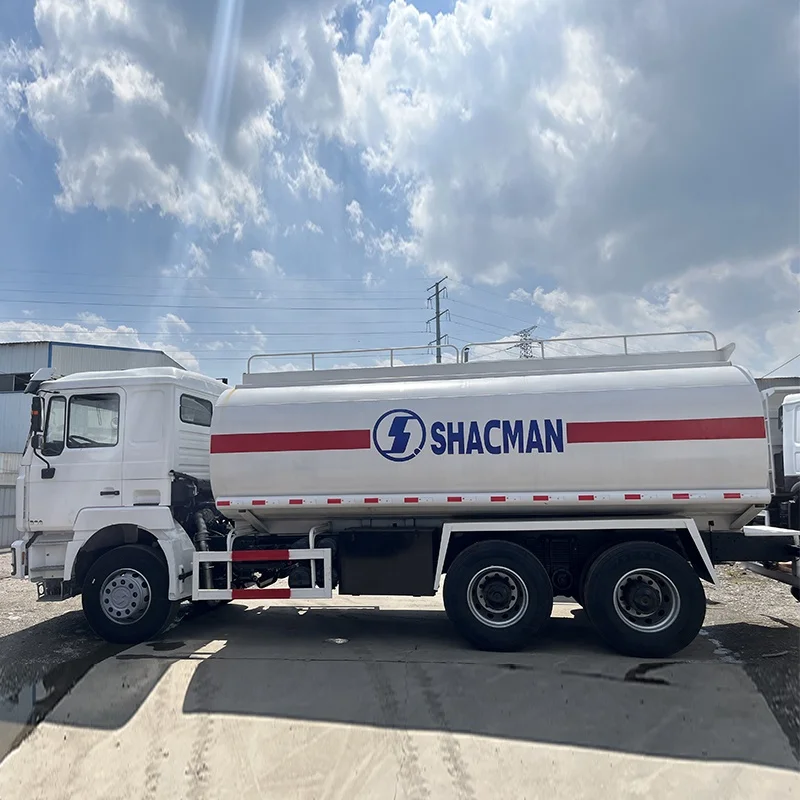 Mobile refueling truck shacman 6x4 oil tanker truck with refueling gun for sale