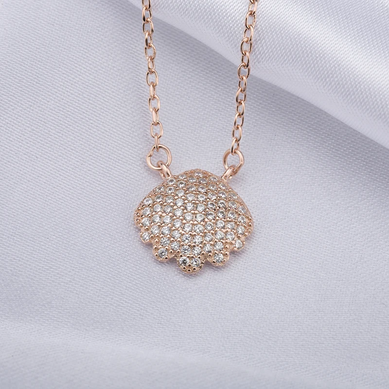 Custom Rose Gold Plated 925 Silver Jewelry necklace