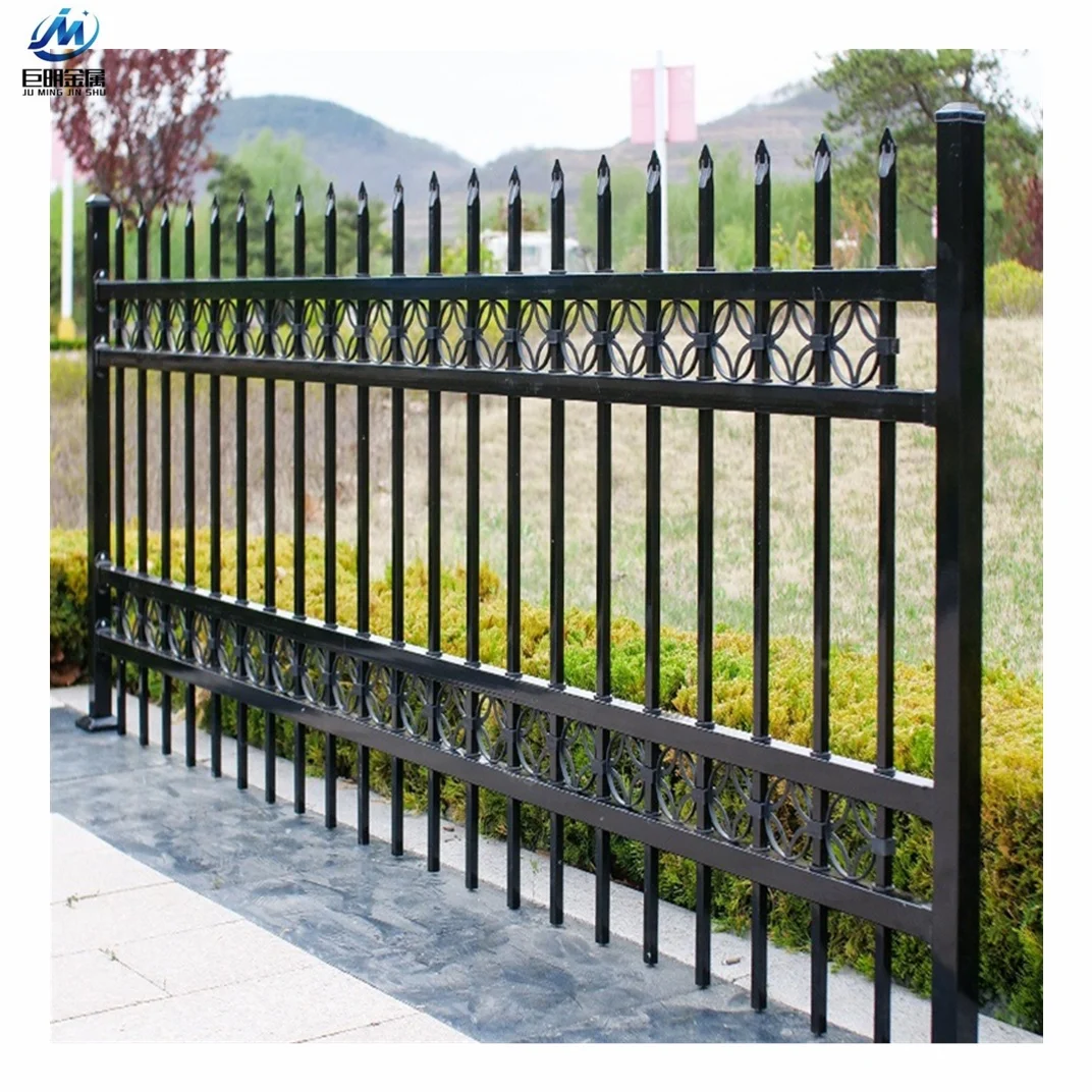 High Quality Galvanized Metal Fence Models Wrought Iron Gates Single Main Door Exterior Iron Gate Price