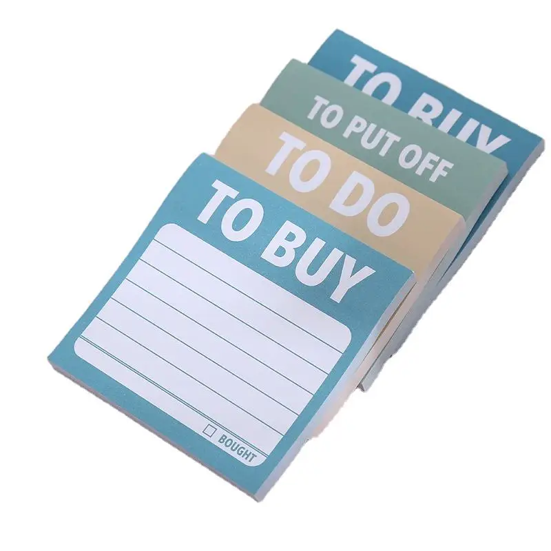 Hot sell sticky notes 3x3 notepad Daily planner Shopping event to-do list Memo cartoon student supplies