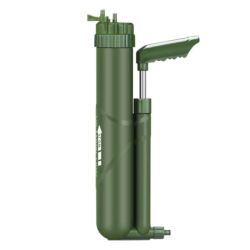 Survival Outdoor Water Filter 0.0001 Micron Hand Press with R.O. and UF for Purification