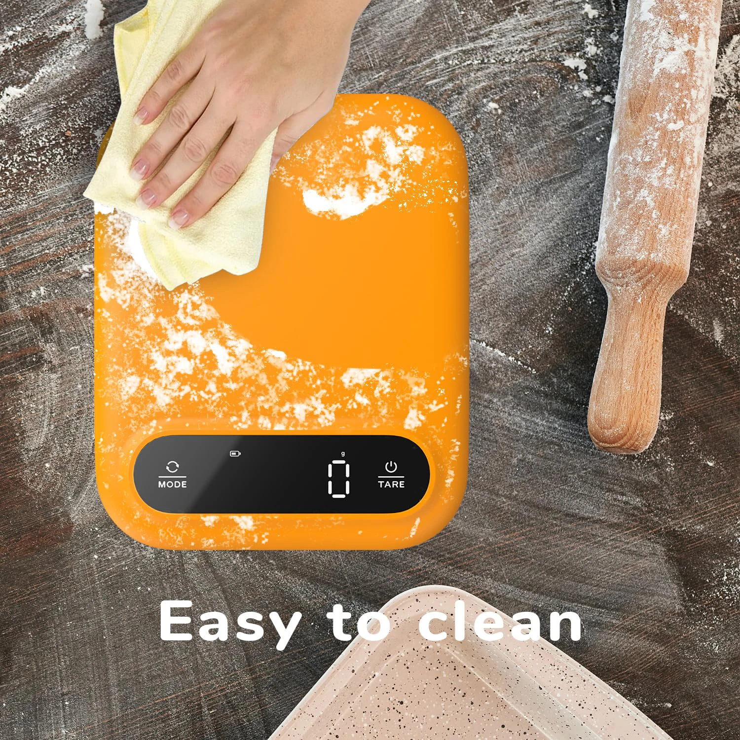 2024 Hot Selling Household Digital Kitchen Food Scale 5KgX1g LED Display Tare Function for Small Space Weight Measuring