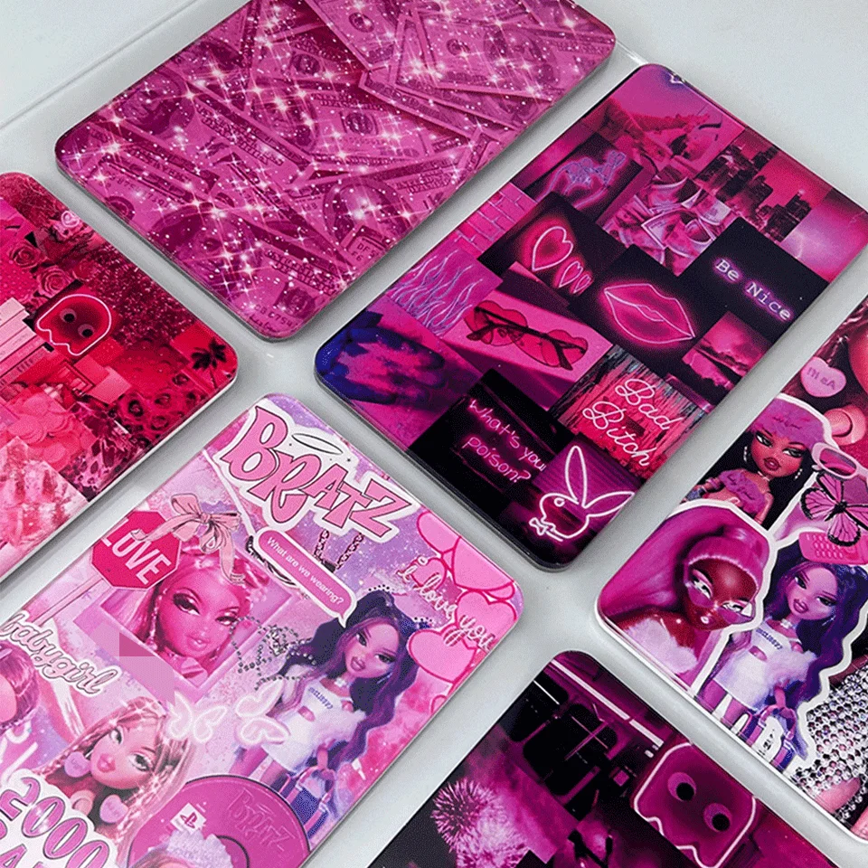 Custom Design Lash Tile Eyelash Pallet Private Label Magnetic Acrylic Pink Lash Tile With Glue Holder Magnet