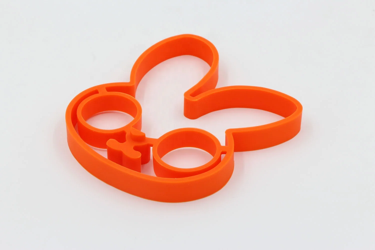 Breakfast Silicone Little Rabbit Fried Egg Mold Pancake Egg Ring Omelette Gift Novelty Kitchen Accessories Cooking Tools Orange