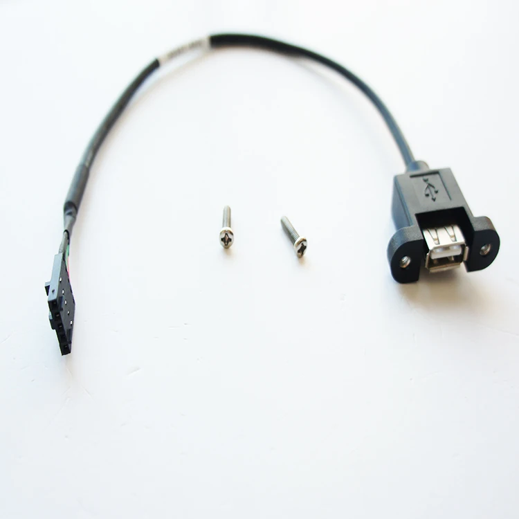 custom USB cable 10 pin IDC to TYCO 5 pin housing wire harness