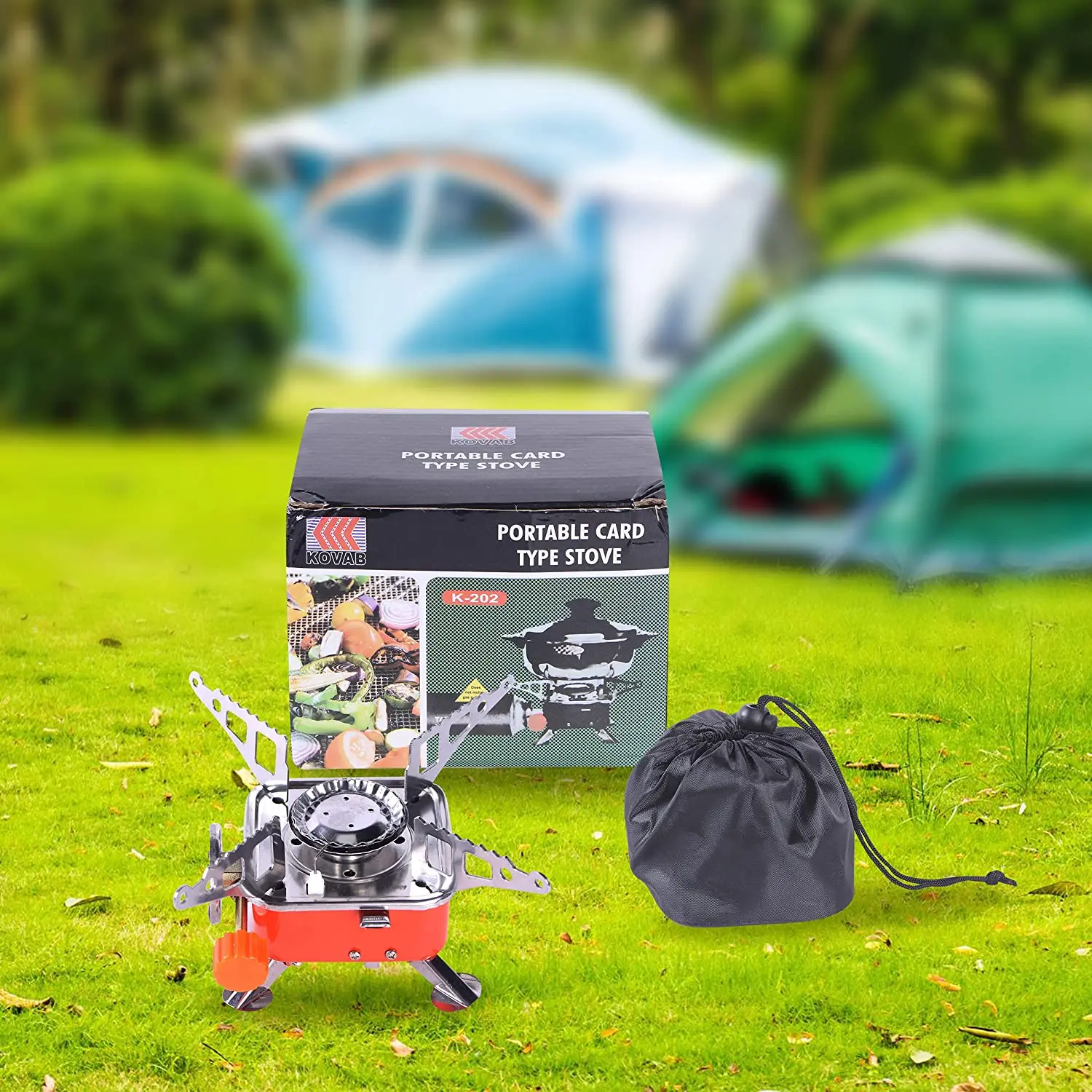 Comfort Portable Card Camping Type Gas Stove Burner Cast Iron Modern Novel Design Factory Price Small Gas Stove Free Spare Parts