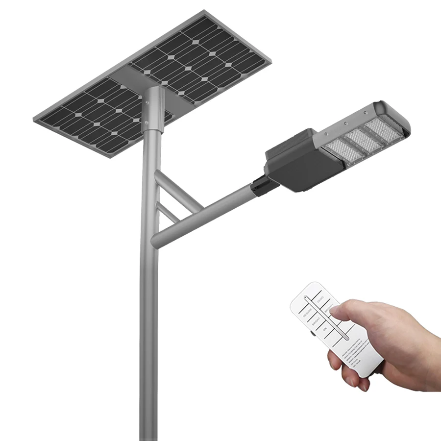 split high lumen solar street light 30w 100w semi-integerted outdoor street solar led light