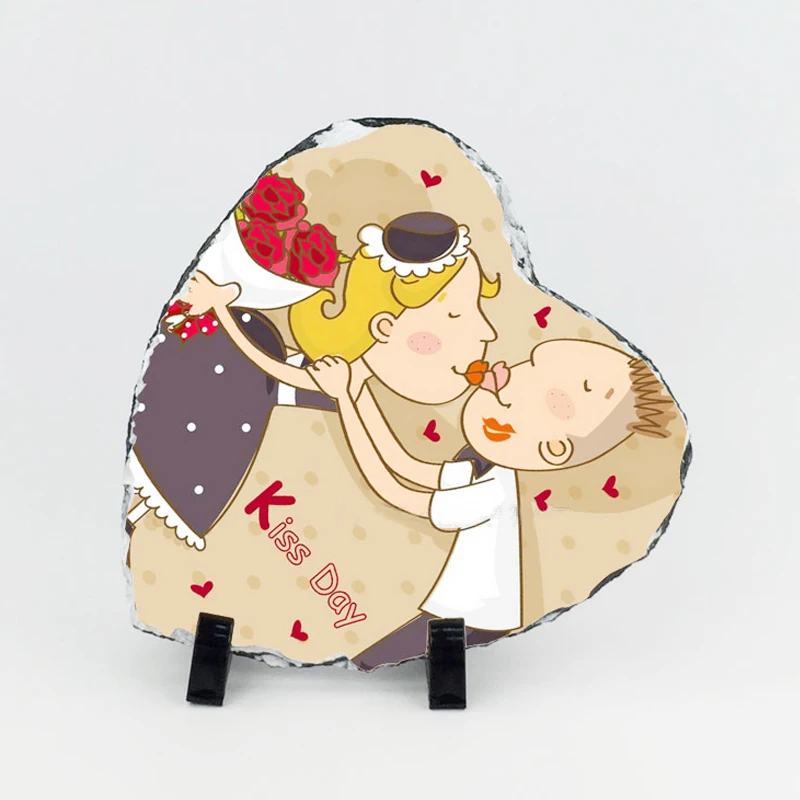 SH-60 180*200*9mm House Decoration Photo Rock Sublimation Blanks Slate Frame Can Be