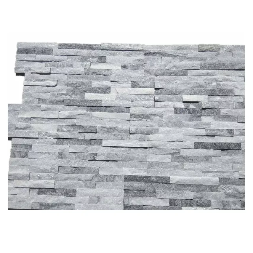 Natural grey slate culture stone exterior stone wall cladding stone wall panel