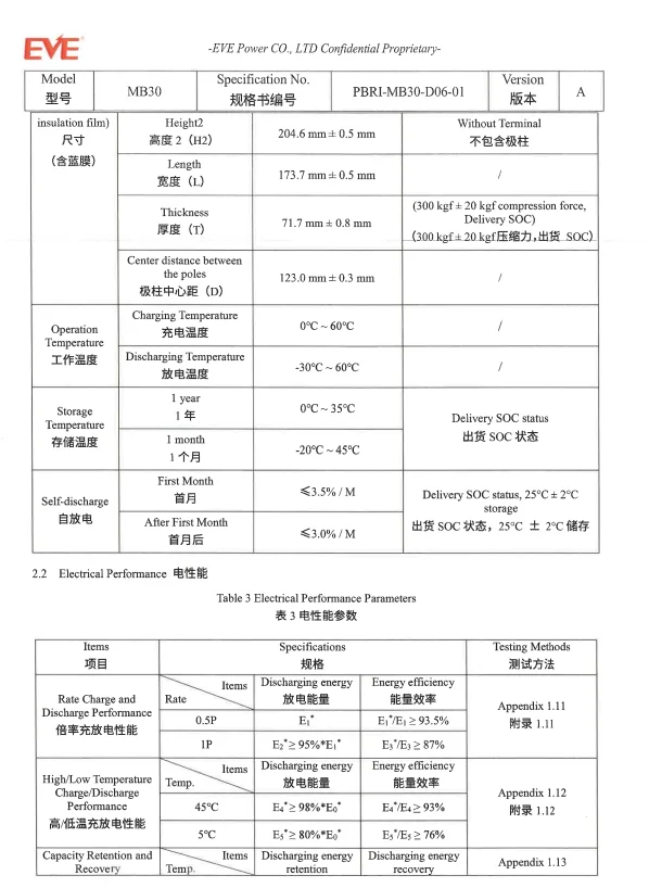 EEL Battery Wholesale Grade A Lithium Lifepo4 Cell EVE 3.2V 306Ah 310Ah 320Ah Deep Cycle Solar Battery