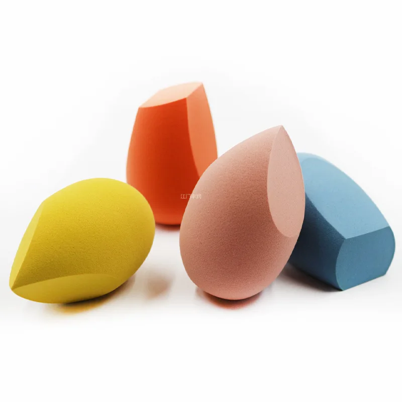 Facial Sponge Customized Makeup Foundation Puff Air Cushion Powder Puff With Satin Ribbon - Buy Facial Sponge,Customized Makeup