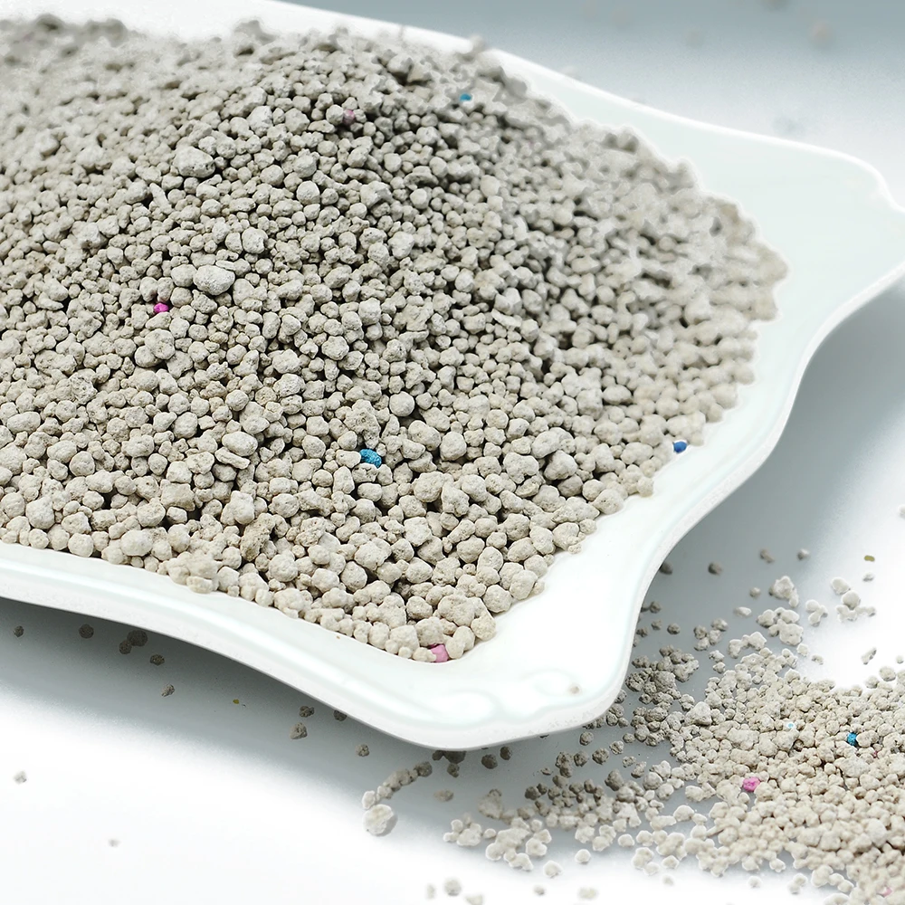 OEM ball shape  container clumping cat litter Bentonite sand for cats