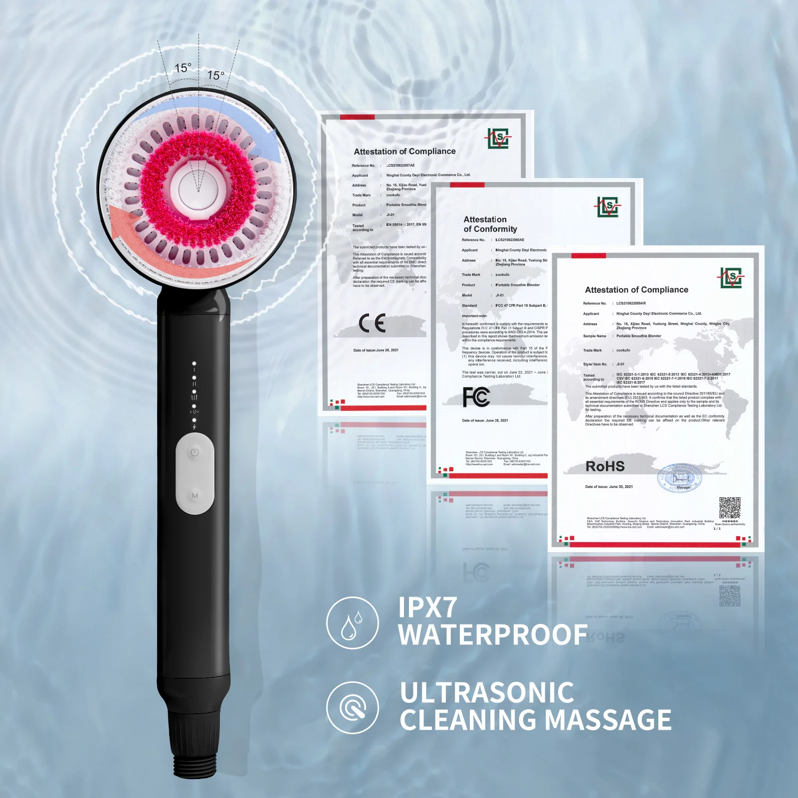 Multi-function Exfoliation Massage Shower Clean Brush Electric Hand Held Body Scrub Brush