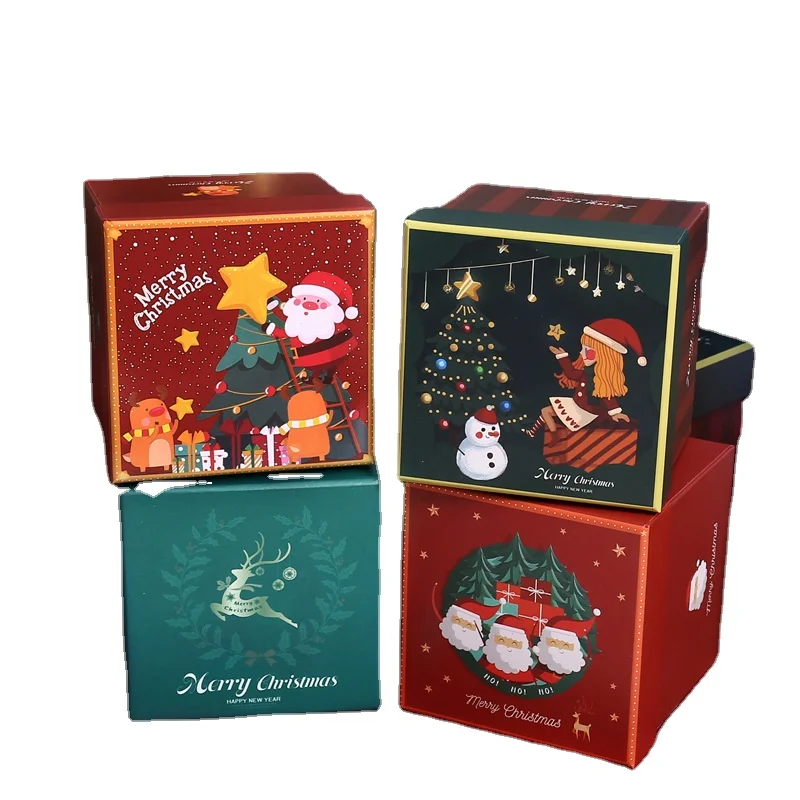 Christmas Hand Made Window Ribbon Preserved Dried Flowers Gift Boxes