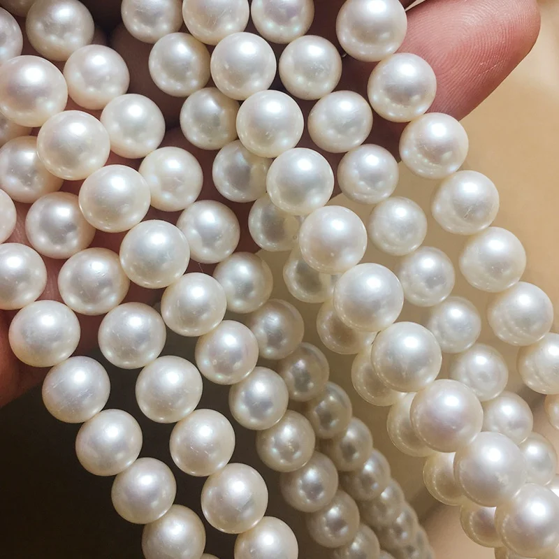 7-8MM/8-9mm wholesale  AAA round fresh water pearl  for necklace and bracelet DIY handmade jewelry