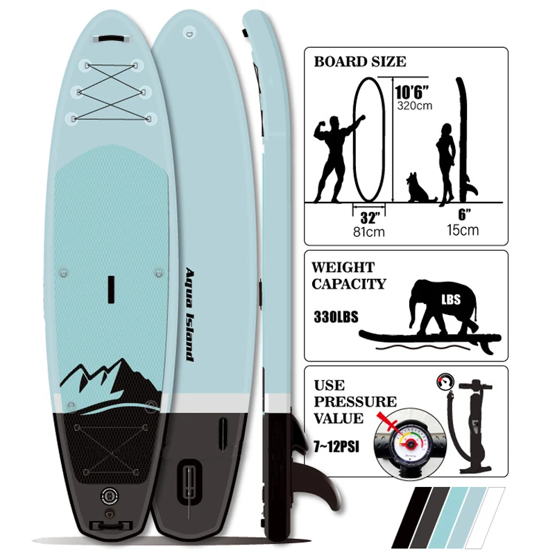 BS-s 320x81x15cm catamaran inflatable para adultos with pedal taurus weldedprancha de stand up paddle board