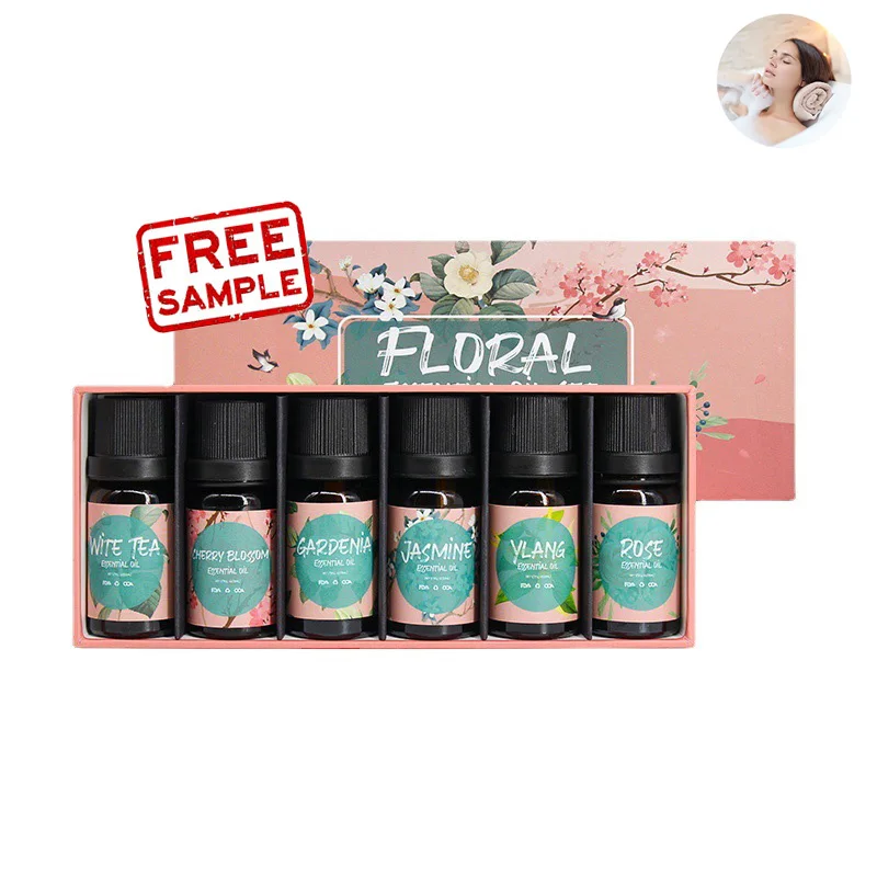 Sample free essencial oil set Private Label rose oil 100% Pure Organic essential oil new