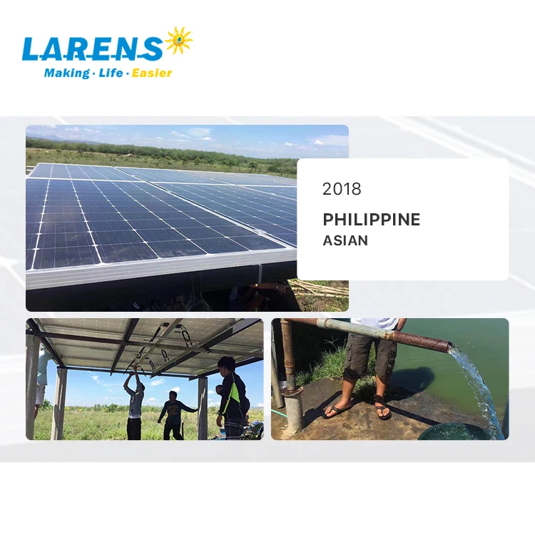 LARENS AC/DC AC DC Hybrid Solar Submersible Water Pump