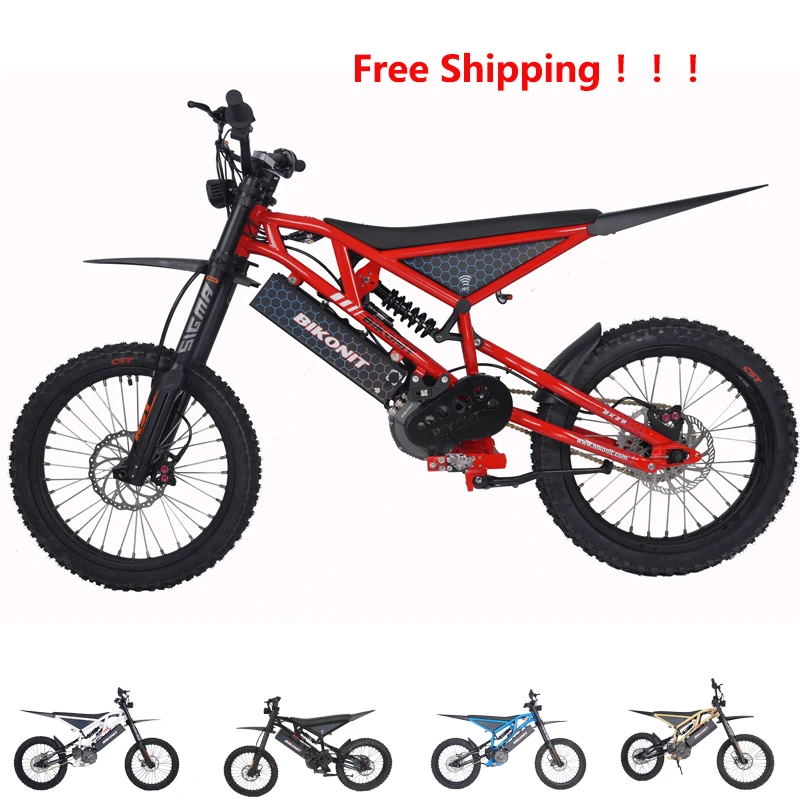 Free Shipping SurRon Hyper Bee BIKONIT BK28 Mid Drive Electric bike Full Suspension Electric Motorcycle 28000W