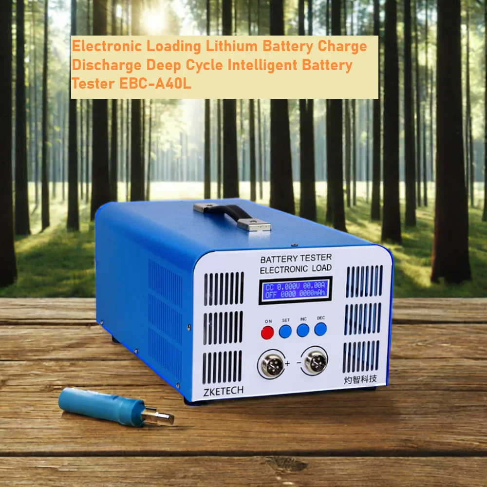 High-Current Voltage Capacitor Tester Zketech Ebc-A40L 5V 35A Charge 40A Discharge 3.2V Lithium Ion Battery Capacity Tester