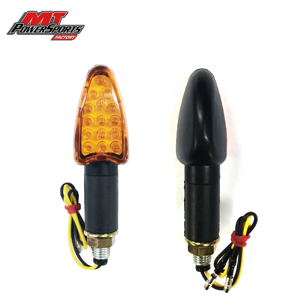 For Kawasaki Honda Yamaha Suzuk BMW 10mm Turn Signal E-mark Approved LED Motorcycle Blinker Lamps Indicator New