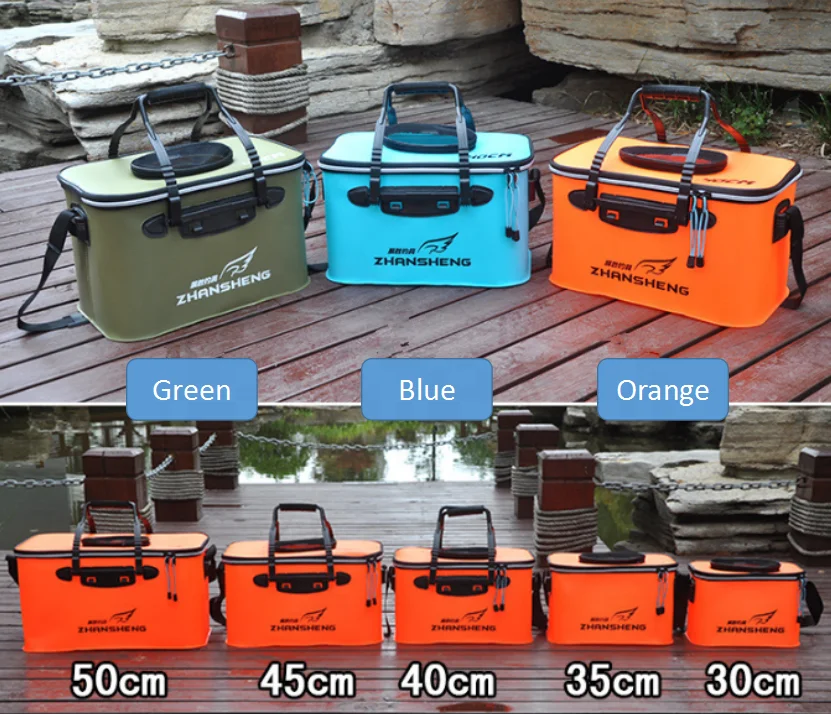 
45Lportable waterproof foldable EVA fishing bag 