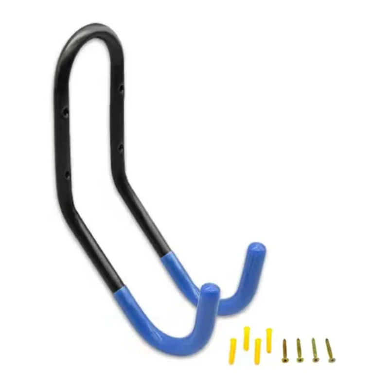 High Quality Garage Bicycle Hooks Heavy Duty Double Bike Storage Hooks Bicycle Hanger