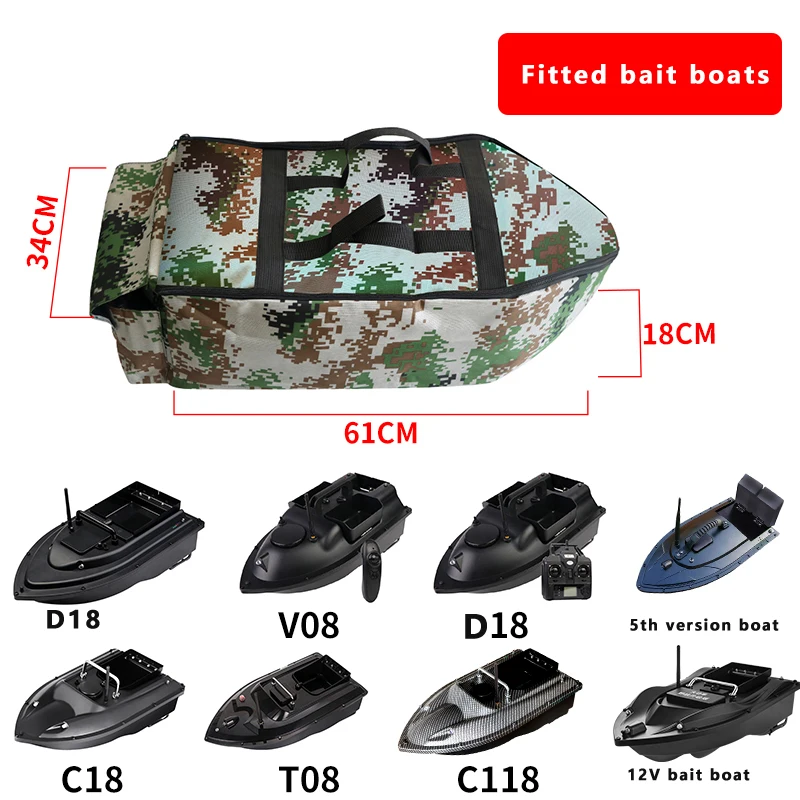 D16 D18 Waterproof outdoor fishing bait boat carry bag