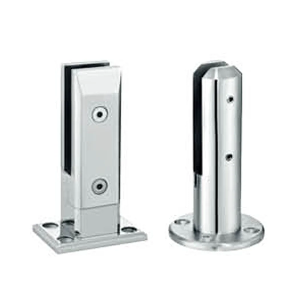 Квадратный стеклянный зажим из нержавеющей стали