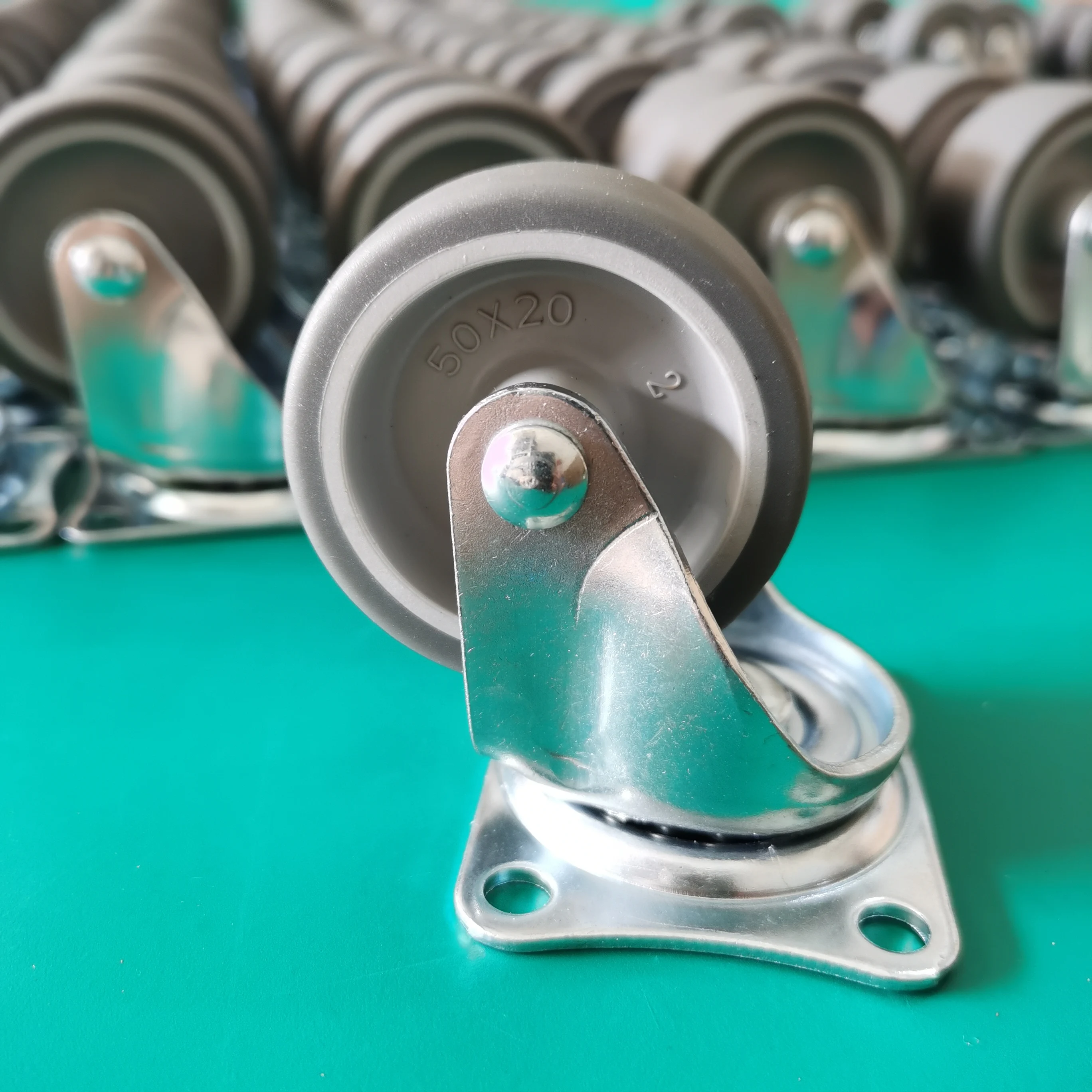 1/1.25/1.5/2/2.5/3Inch small Cart Castor TPR Trunkle Caster European Light Duty Caster Wheel