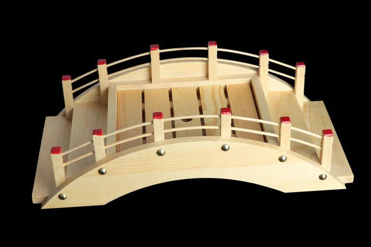 Wholesale Factory Direct Sell Handmade Bamboo Crafts Bamboo Wooden Sushi Bridge Wood Sushi Tools for Reataurants Hotelsushitoool