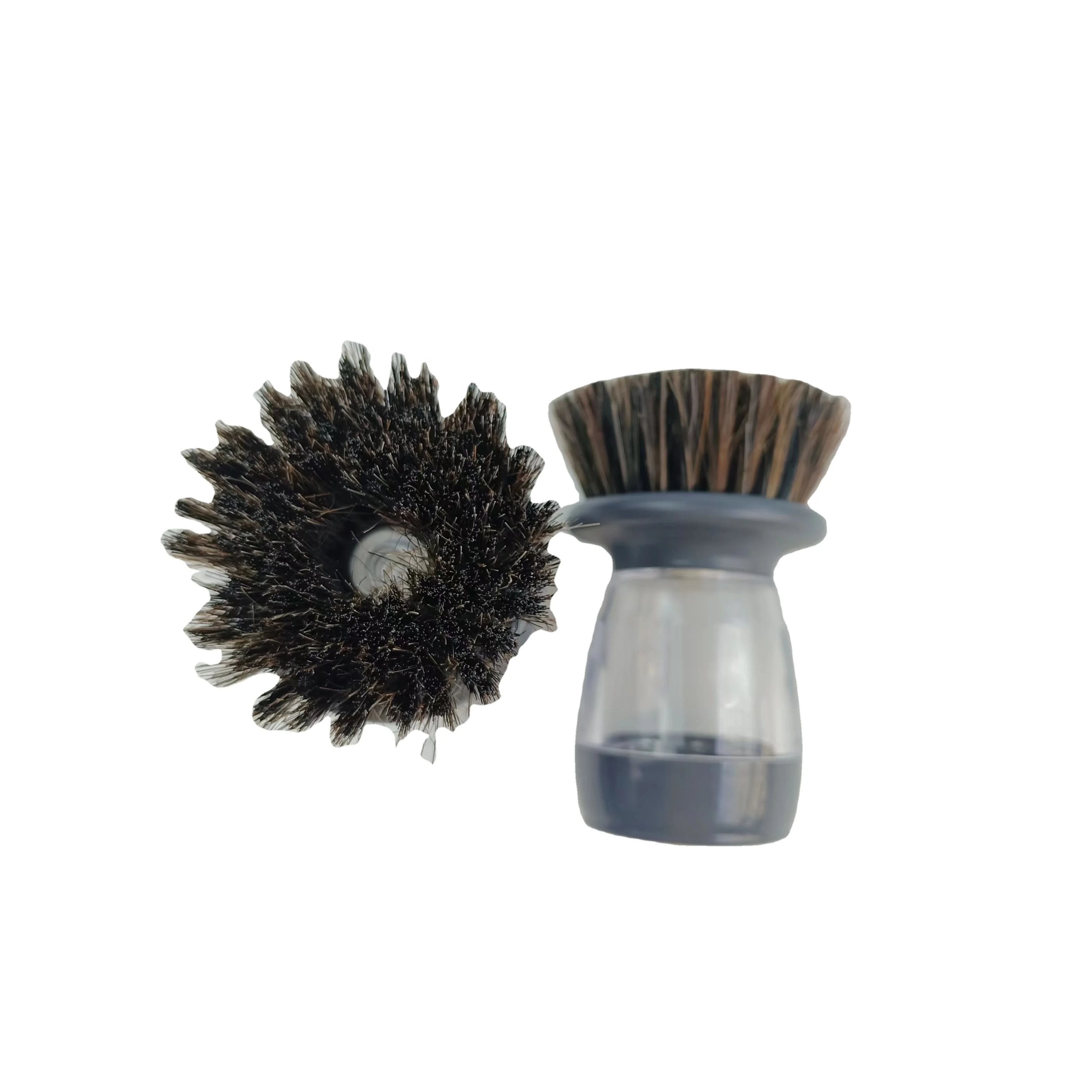 New Type Dish Brush with Soap Dispenser, Kitchen Scrub Brush for Dishes Pots Pans Sink Cleaning, Dish Scrubber with Holder