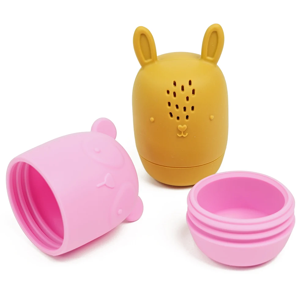 Custom Bpa Free Bath Tub Toys Baby Bathing Toy Set Children Kids Silicone Bath Toys For Kids Toddlers 1-3 age 1 2 3 4 Year old