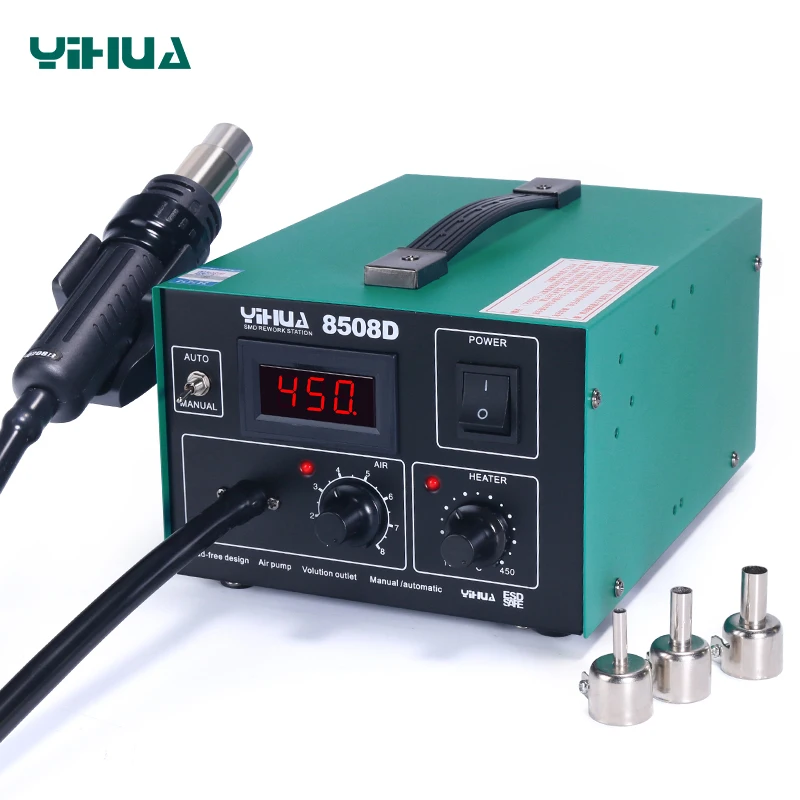 YIHUA 8508D  digital ESD-Safe Motherboard Repair Soldering Hot Air Heat gun Rework Station